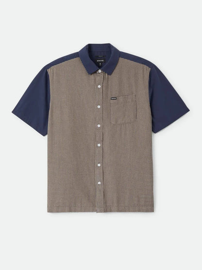BRIXTON CRU SHORT SLEEVE SHIRT NAVY 