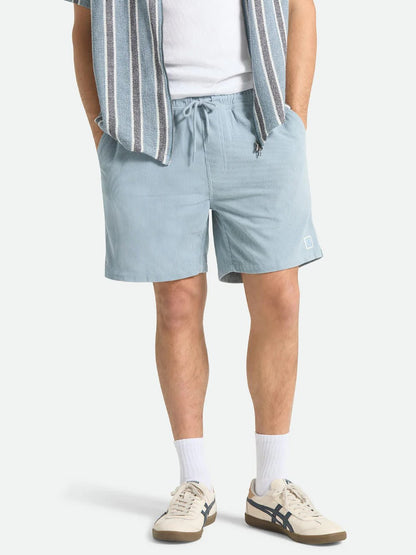 BRIXTON EVERYDAY CORDUROY SHORT DUSTY BLUE 