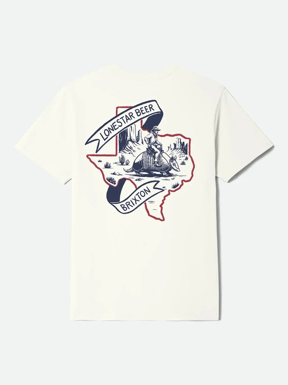 BRIXTON LONESTAR ARMADILLO STANDARD T-SHIRT CREAM 