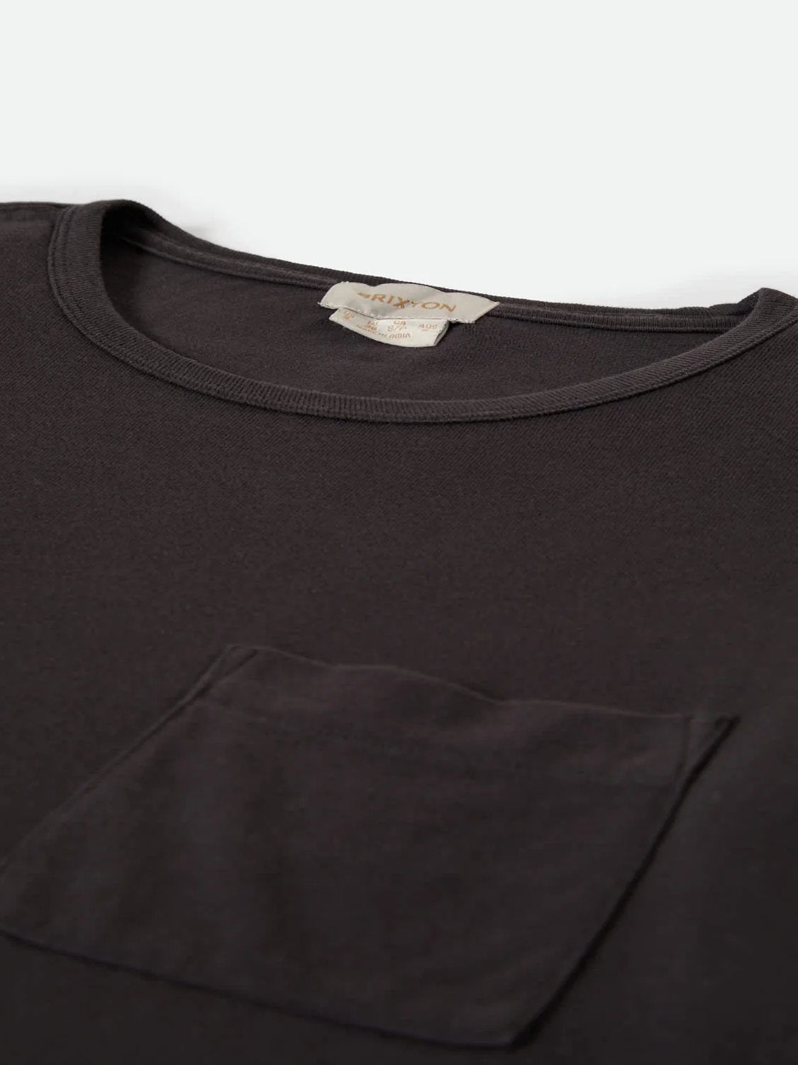 BRIXTON CAREFREE ORGANIC GARMENT DYE PERFECT TEE BLACK