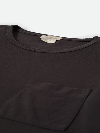 BRIXTON CAREFREE ORGANIC GARMENT DYE PERFECT TEE BLACK