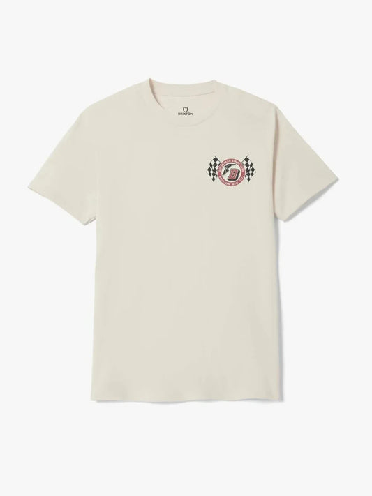 BRIXTON GOODYEAR SPEEDWAY STANDARD T-SHIRT CREAM 