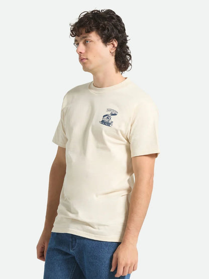 BRIXTON LONESTAR ARMADILLO STANDARD T-SHIRT CREAM