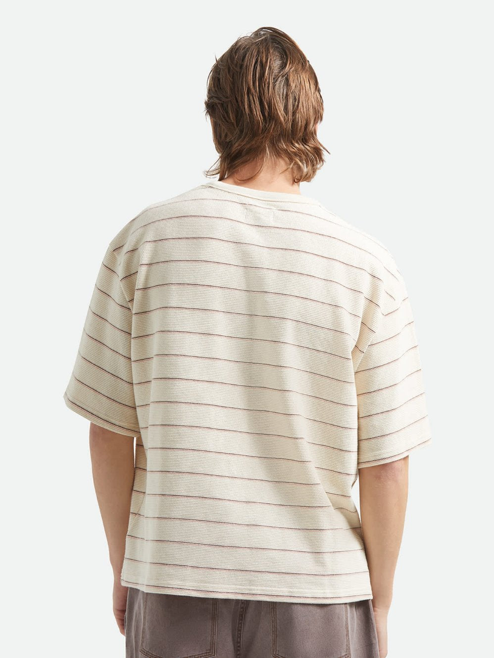 BRIXTON SHIELD PIQUE BOXY T-SHIRT 