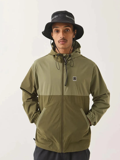 BRIXTON JOURNEY ZIP JACKET DARK OLIVE 