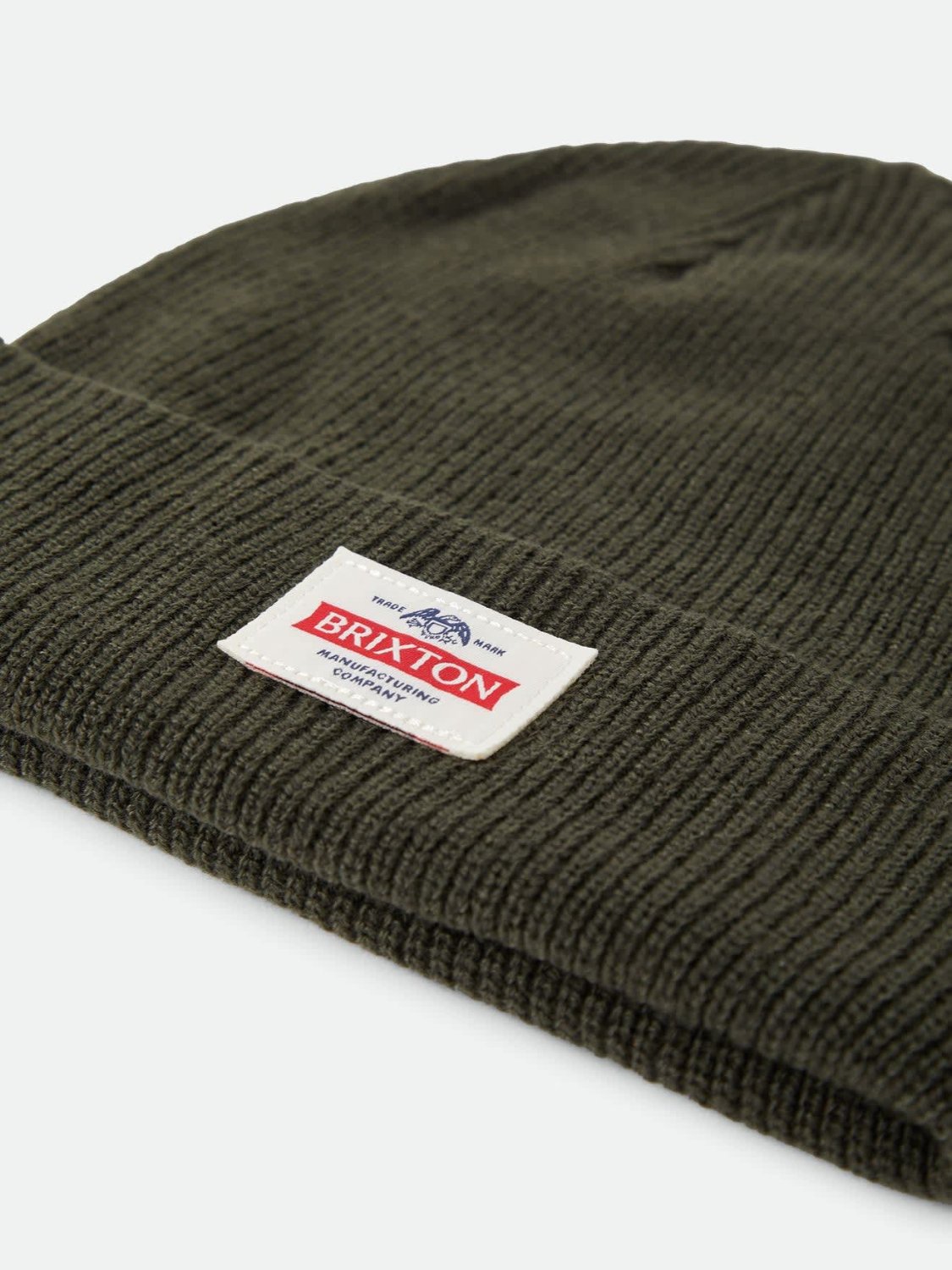 BRIXTON TRADEMARK BEANIE NAVY OVERHEAD DARK OLIVE 