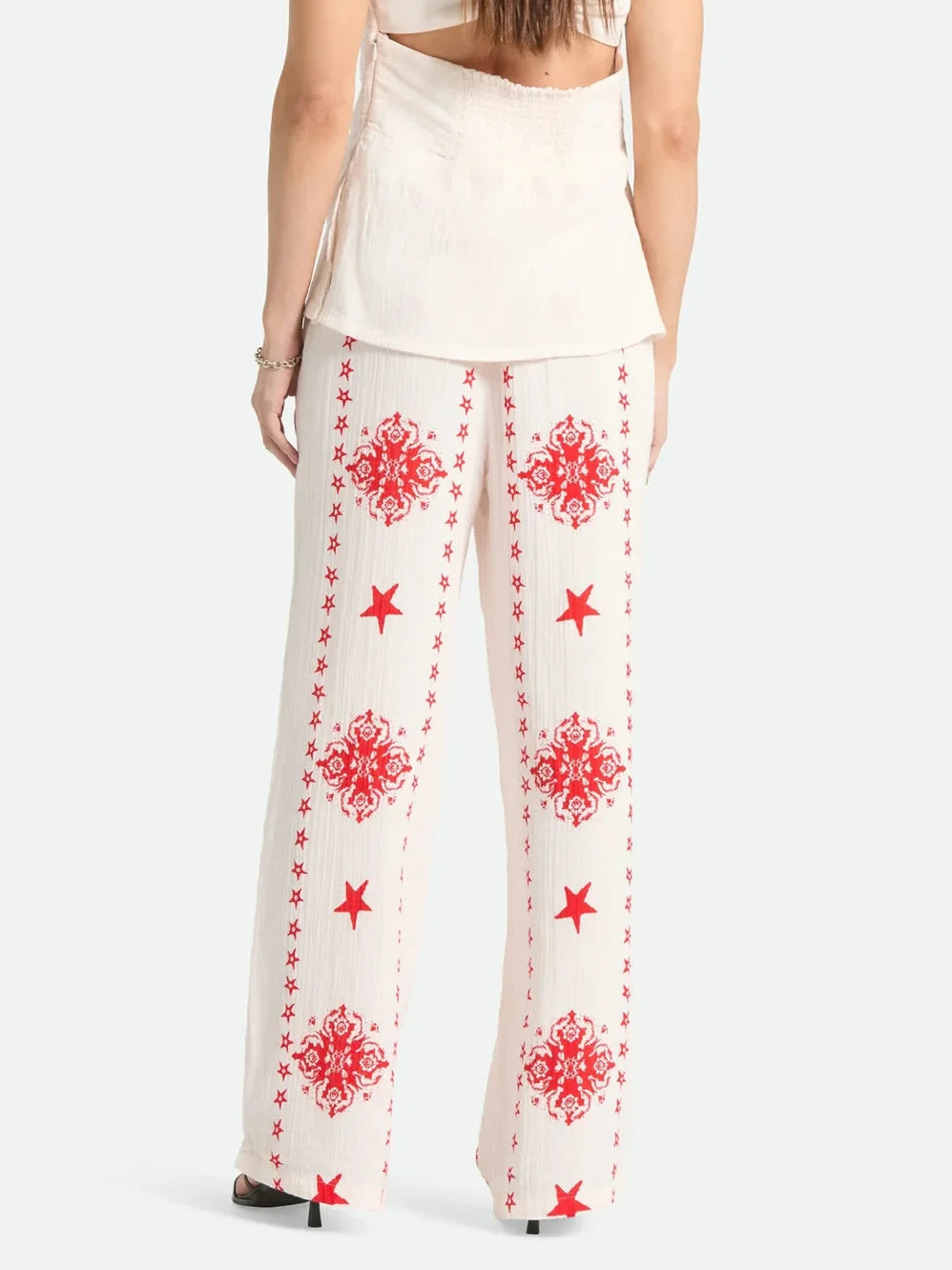 BRIXTON LOLA LOUNGE PANT OFF WHITE TILE 