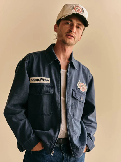 BRIXTON GOODYEAR TRADEMARK JACKET NAVY 