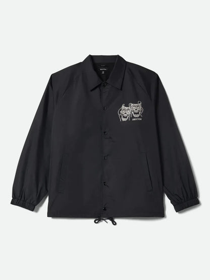 BRIXTON WATCHMAN LIGHTWEIGHT COACHES JACKET BLACK 