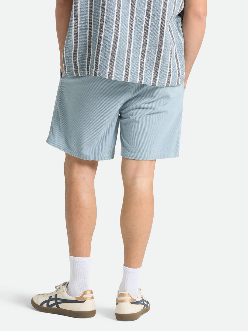 BRIXTON EVERYDAY CORDUROY SHORT DUSTY BLUE 