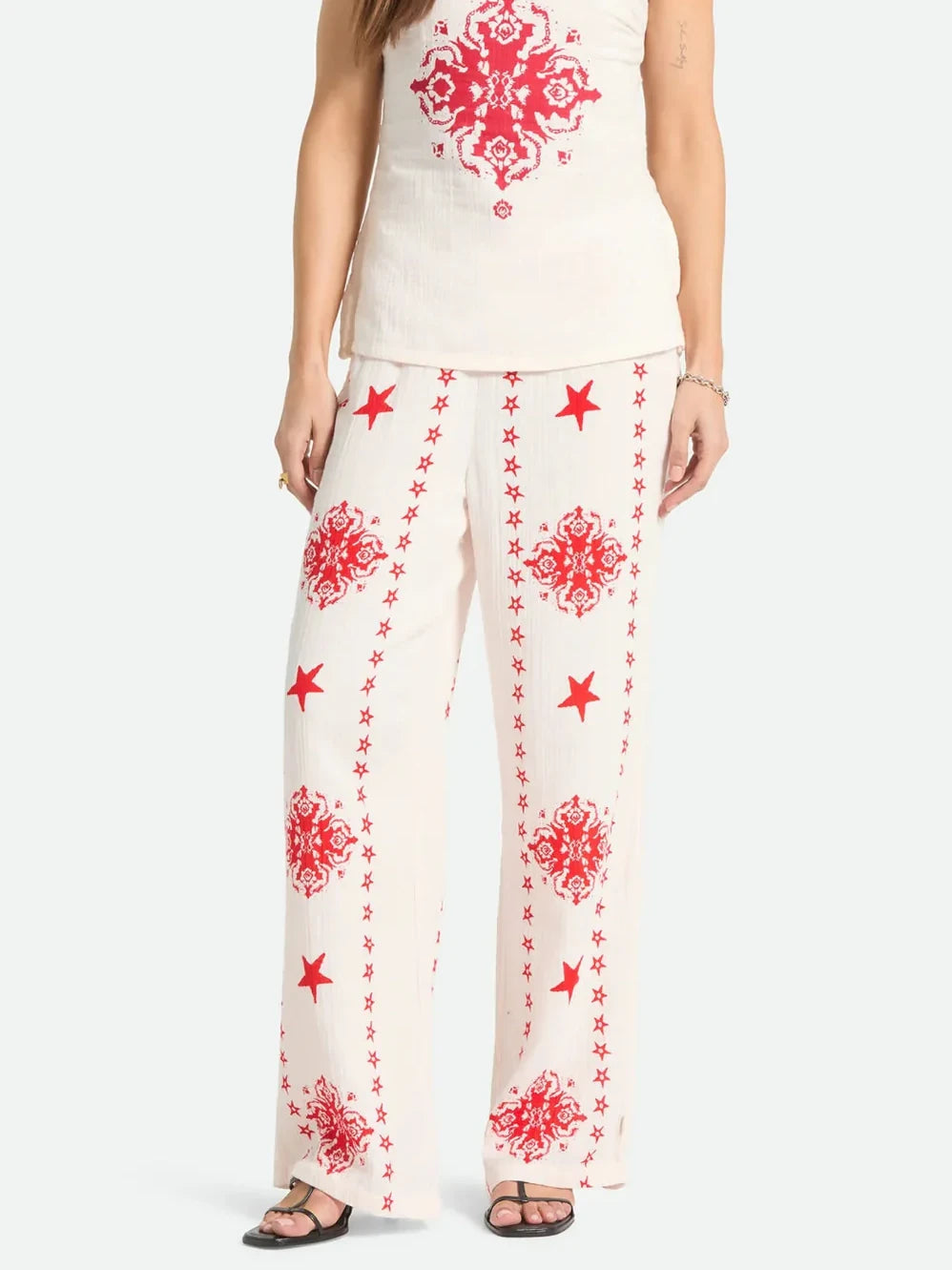 BRIXTON LOLA LOUNGE PANT OFF WHITE TILE 