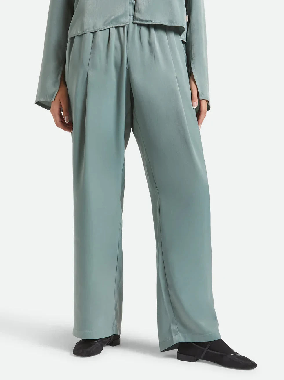 BRIXTON SOHO SILKY PANT BLUE/GREEN