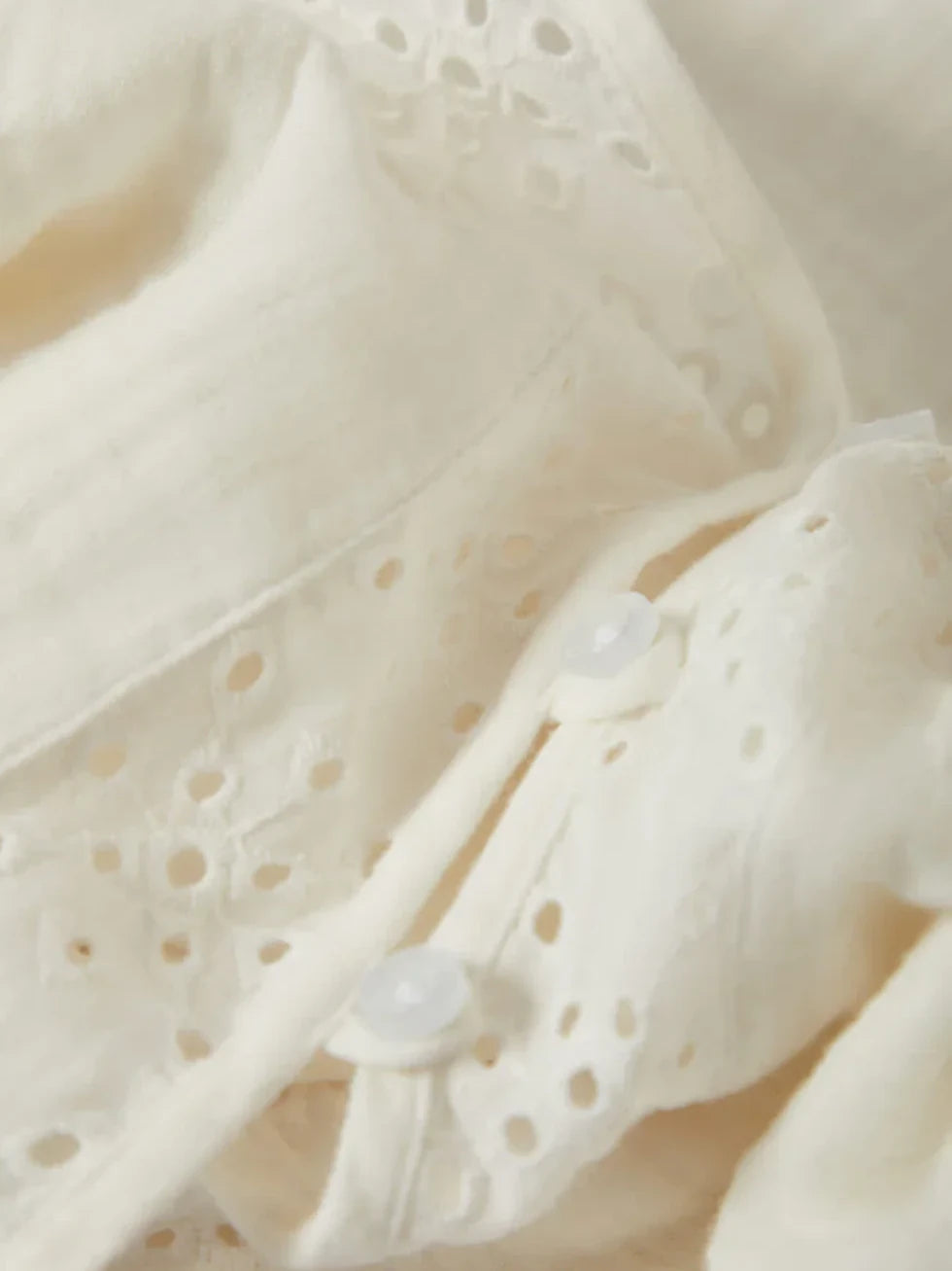 BRIXTON SEASIDE EYELET TOP OFF WHITE