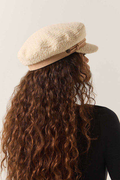 BRIXTON FIDDLER CAP NATURAL SHERPA 