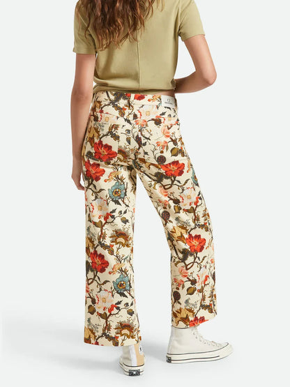 BRIXTON MARGO CROPPED 5 POCKET PANT BOTANICAL FLORAL 