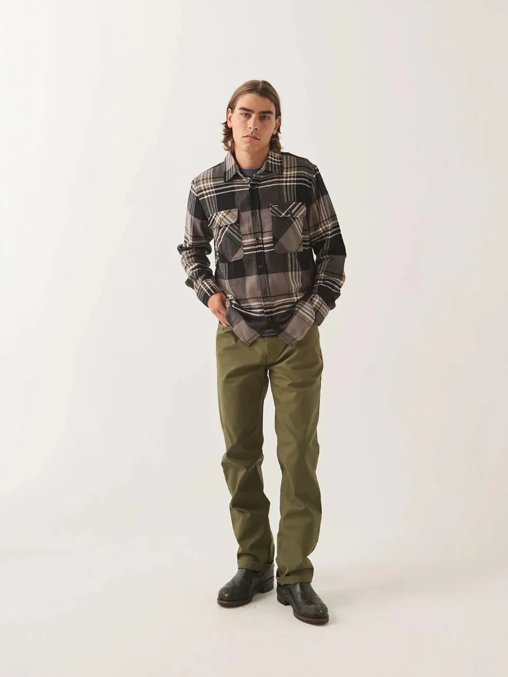 BRIXTON BUILDERS 5 POCKET PANT DARK OLIVE 