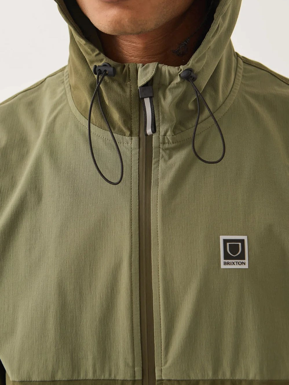 BRIXTON JOURNEY ZIP JACKET DARK OLIVE 
