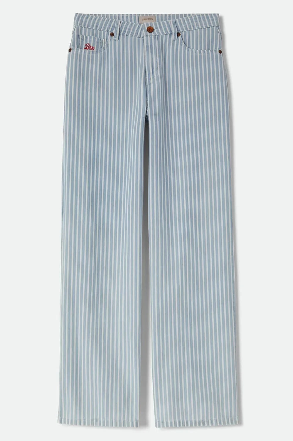 BRIXTON CHLOE 5 POCKET PANT TWO BOOT STRIPE 