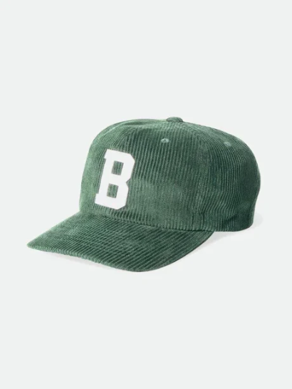 BRIXTON BIG B ADJUSTABLE HAT EMERALD CORD