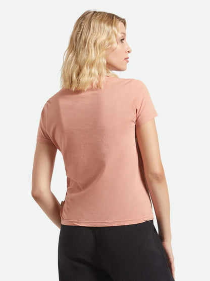 BRIXTON TOSSED DICE CREW T-SHIRT ITALIAN CLAY 