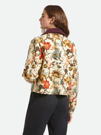 BRIXTON MECHANICS GARAGE ZIP JACKET BOTANICAL FLORAL