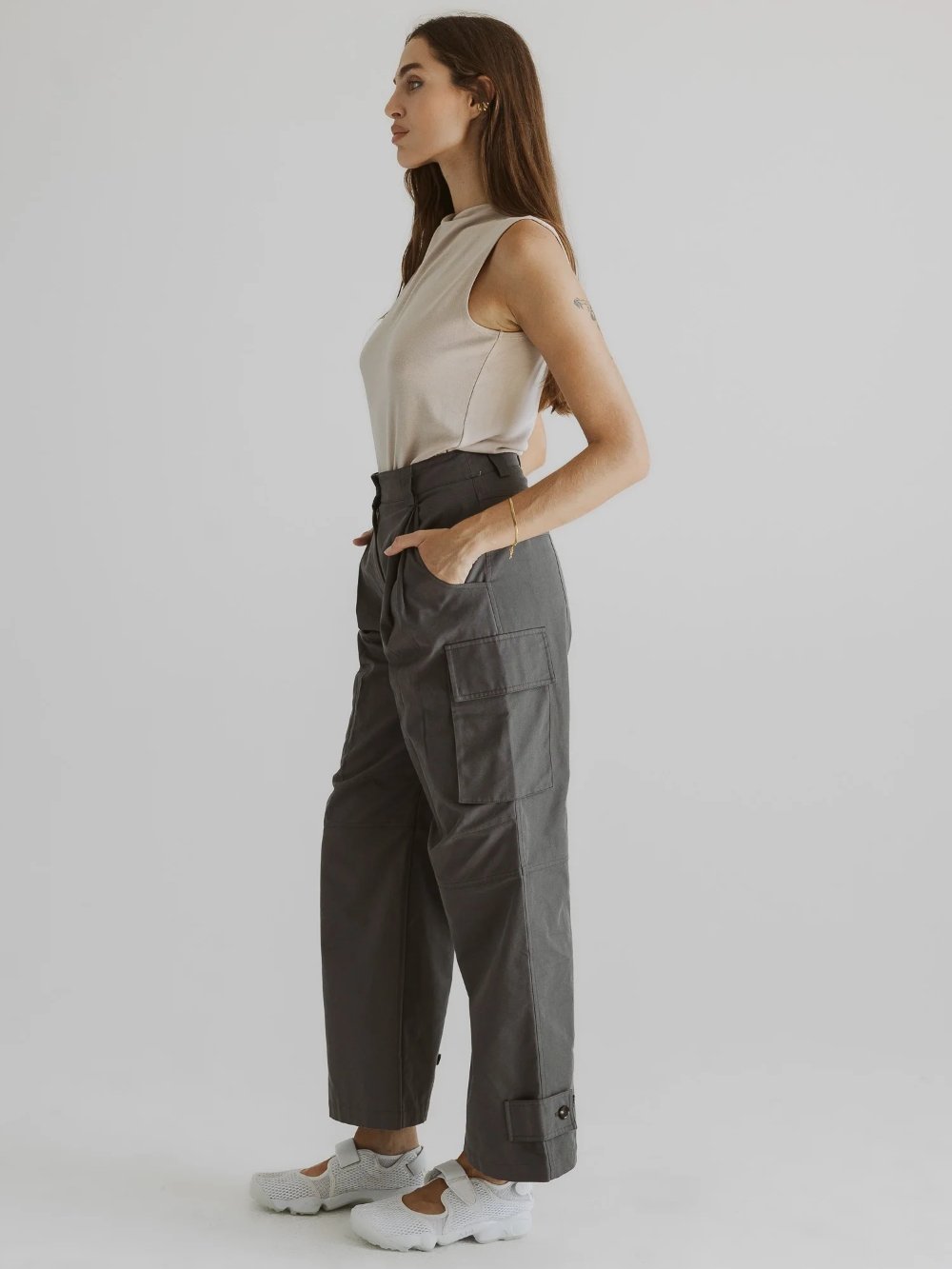 ALL : ROW MADDIE PANTS CHARCOAL