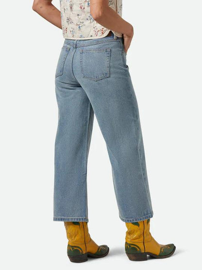 BRIXTON MARGO CROPPED 5 POCKET PANT LIGHT DENIM