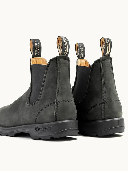 BLUNDSTONE MEN'S CLASSIC CHELSEA BOOT RUSTIC BLACK 