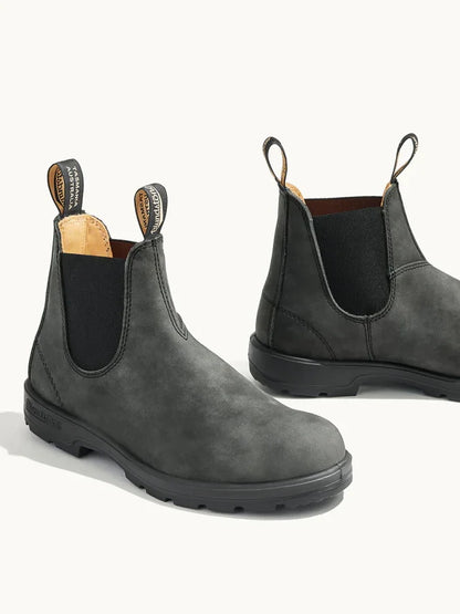 BLUNDSTONE MEN'S CLASSIC CHELSEA BOOT RUSTIC BLACK 
