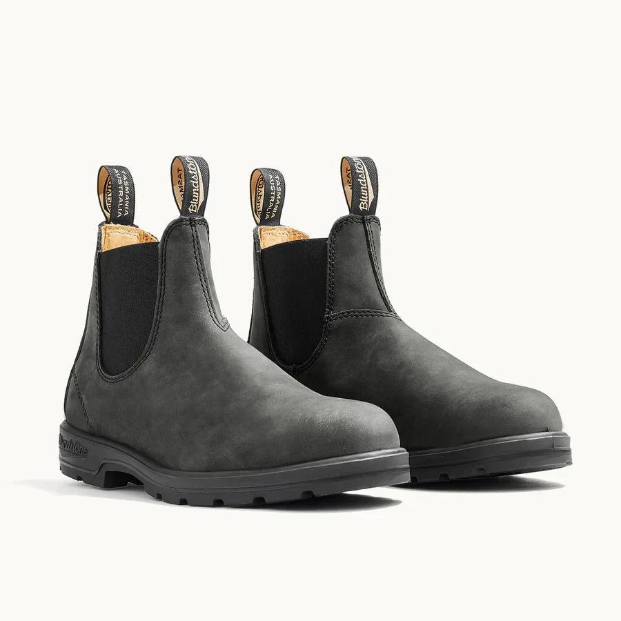 BLUNDSTONE MEN'S CLASSIC CHELSEA BOOT RUSTIC BLACK 