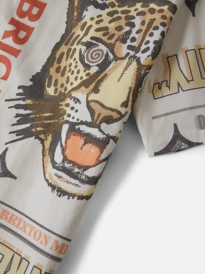 BRIXTON GETAWAY SHORT SLEEVE SHIRT LOST IN REALITY PRINT 