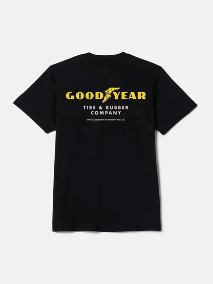 BRIXTON GOODYEAR SERVICE POCKET T-SHIRT BLACK 