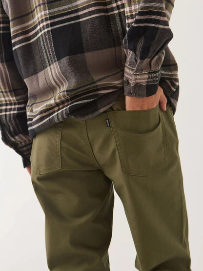 BRIXTON BUILDERS 5 POCKET PANT DARK OLIVE 