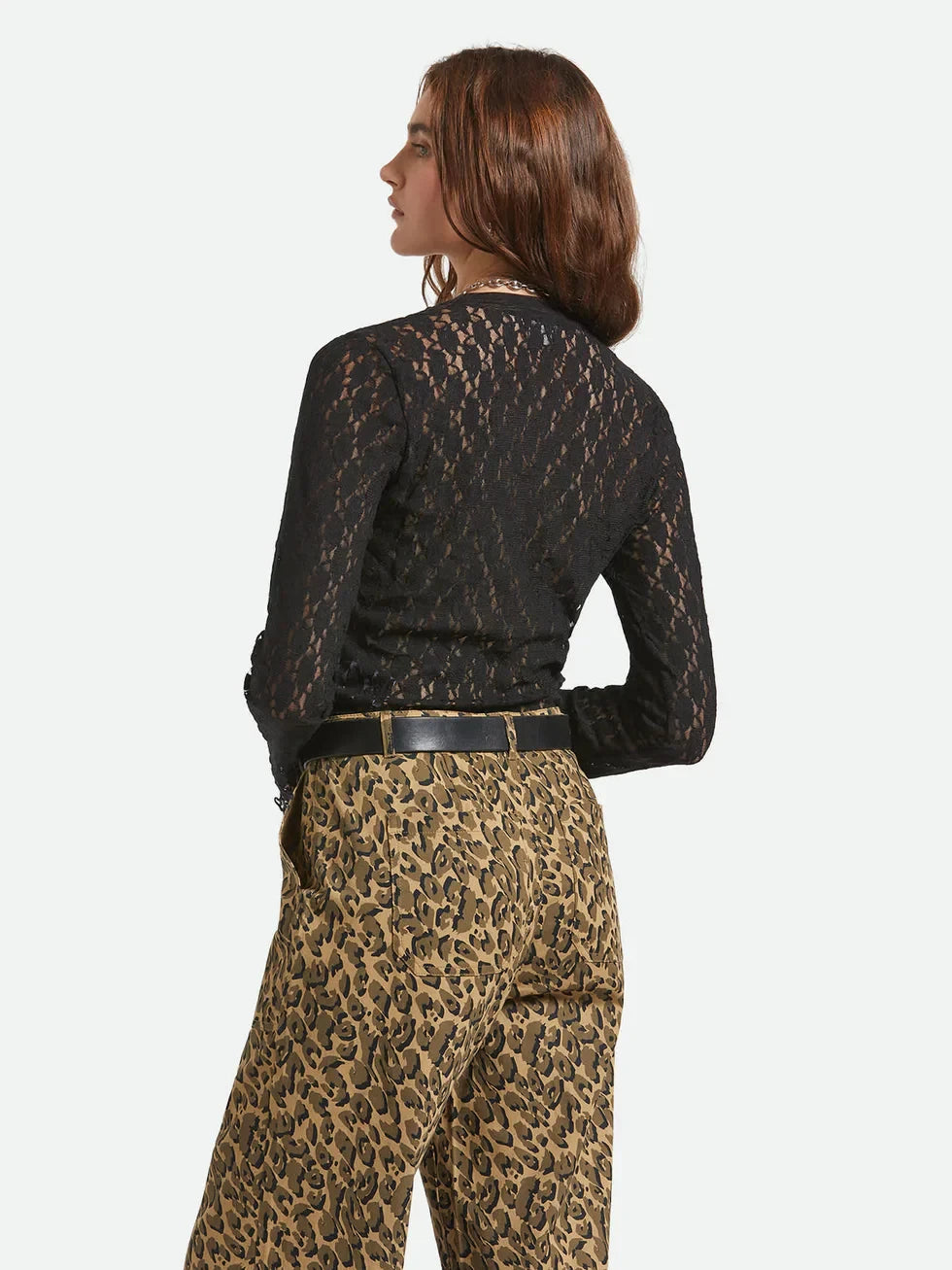 BRIXTON DOLLY SLIM LS KNIT TOP BLACK 