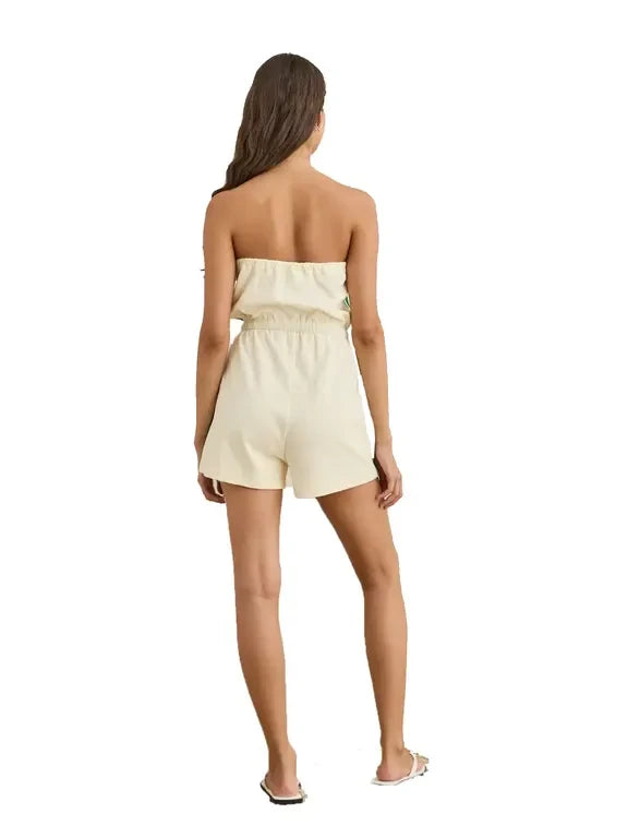 RHYTHM CARA TERRY ROMPER JADE 