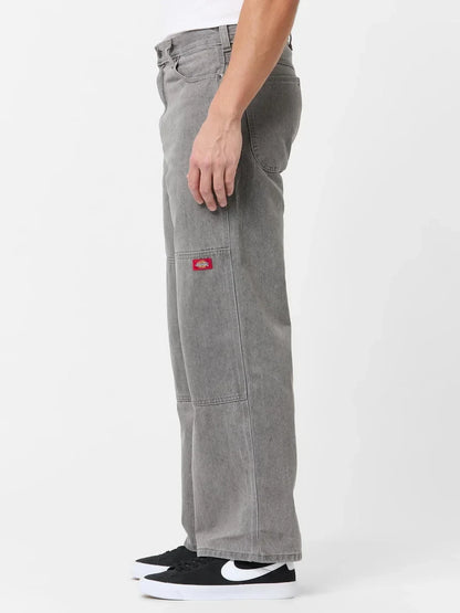 DICKIES LOOSE FIT DOUBLE KNEEE PANT GREY WASH 