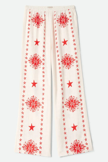 BRIXTON LOLA LOUNGE PANT OFF WHITE TILE 