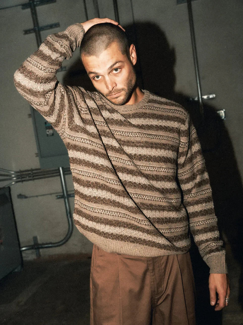 BRIXTON MIDNIGHT CREW SWEATER 