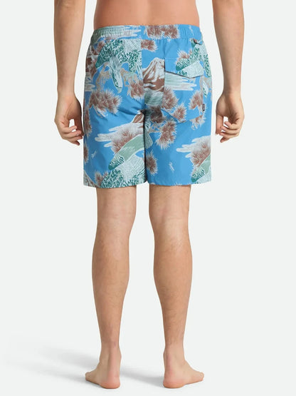 BRIXTON EVERYDAY STRETCH HYBRID SHORT 7" BLUE SKY RAINIER 