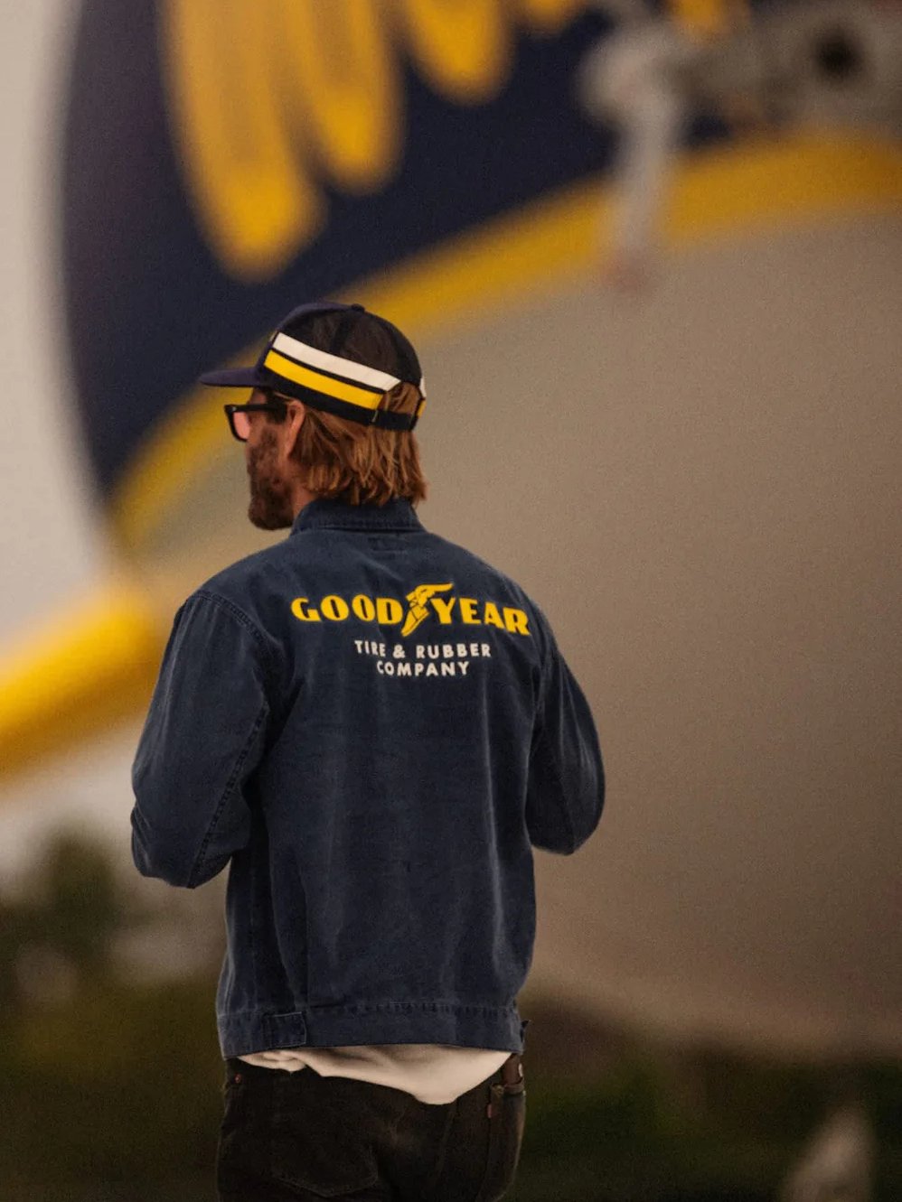 BRIXTON GOODYEAR TRADEMARK JACKET NAVY 