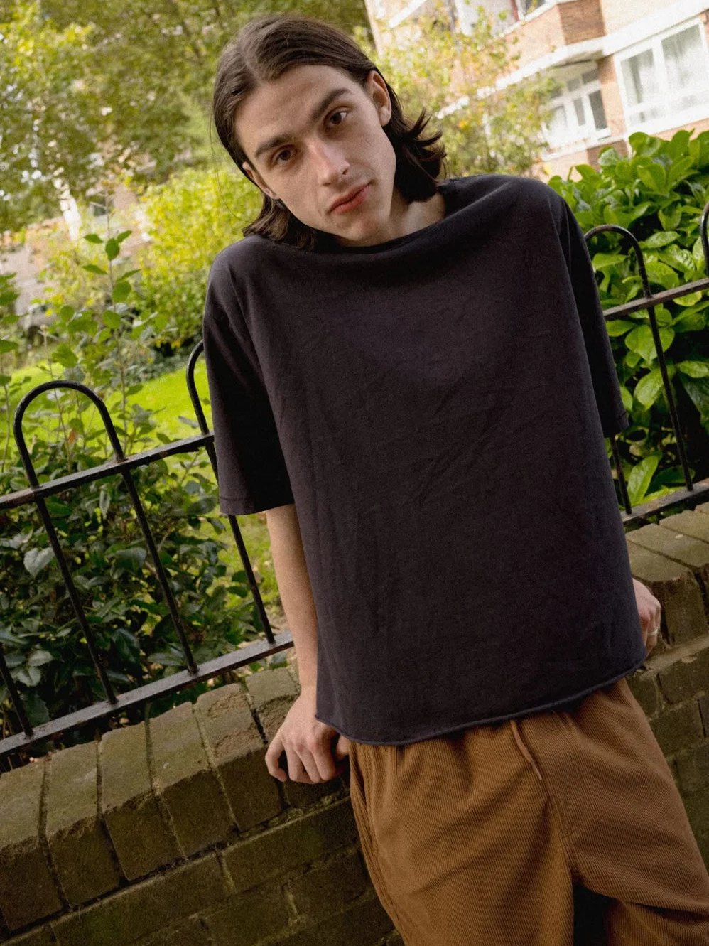 BRIXTON BASELINE RELAXED TEE BLACK 