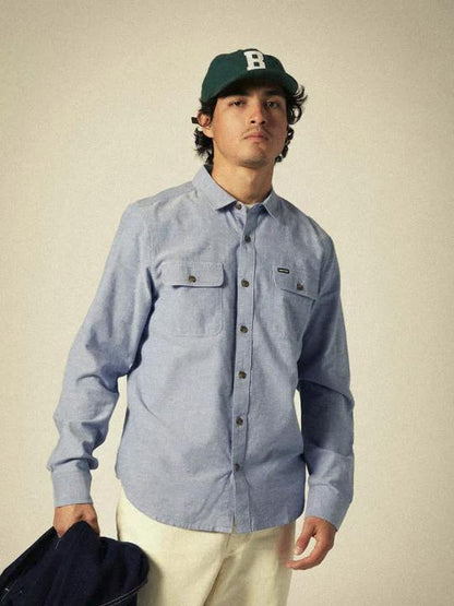 BRIXTON BIG B ADJUSTABLE HAT DEEP FOREST FLANNEL