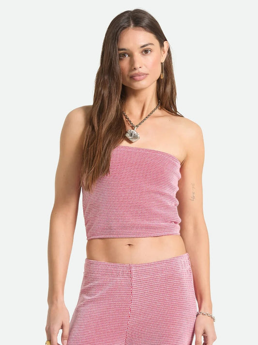 BRIXTON HOT TO GO TUBE TOP ADRENALINE RUSH/WHITE 