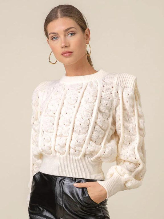 LINE & DOT PEARSON SWEATER IVORY 