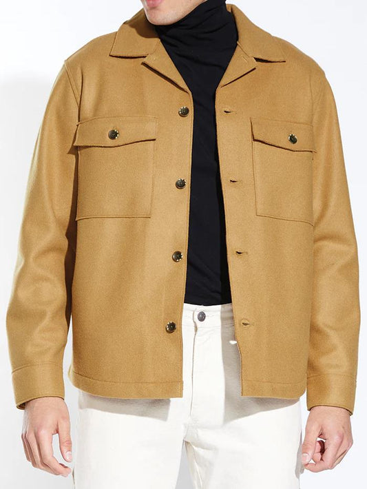 CIVIL SOCIETY GRISSOM OVERSHIRT CAMEL 