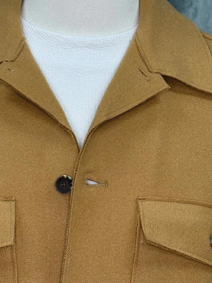 CIVIL SOCIETY GRISSOM OVERSHIRT CAMEL 