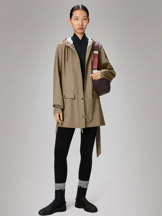 RAINS CURVE JACKET W3 BEIGE 