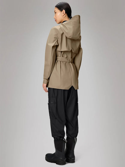 RAINS CURVE JACKET W3 BEIGE 