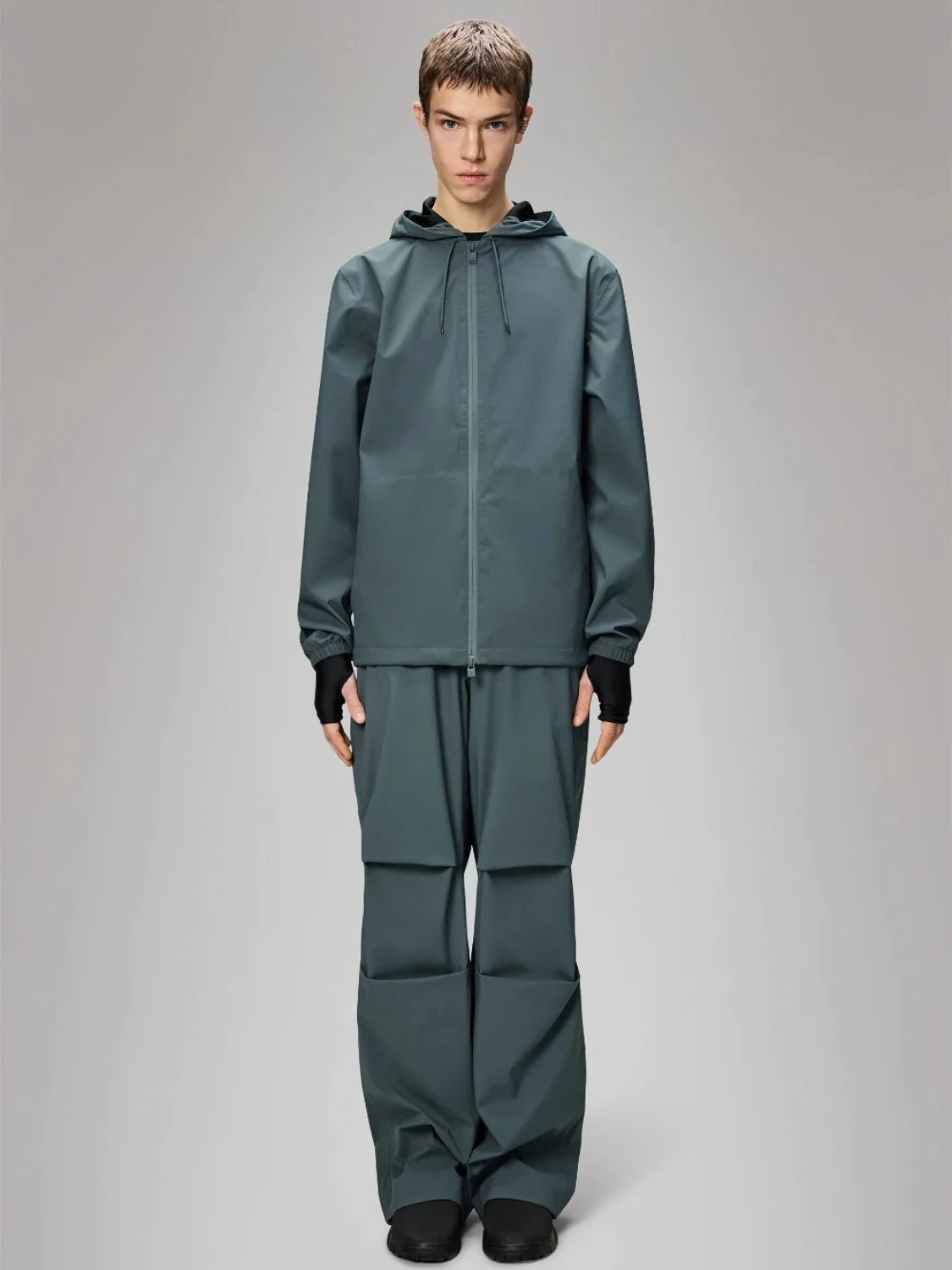 RAINS SUVA HARDSHELL JACKET LAGOON 