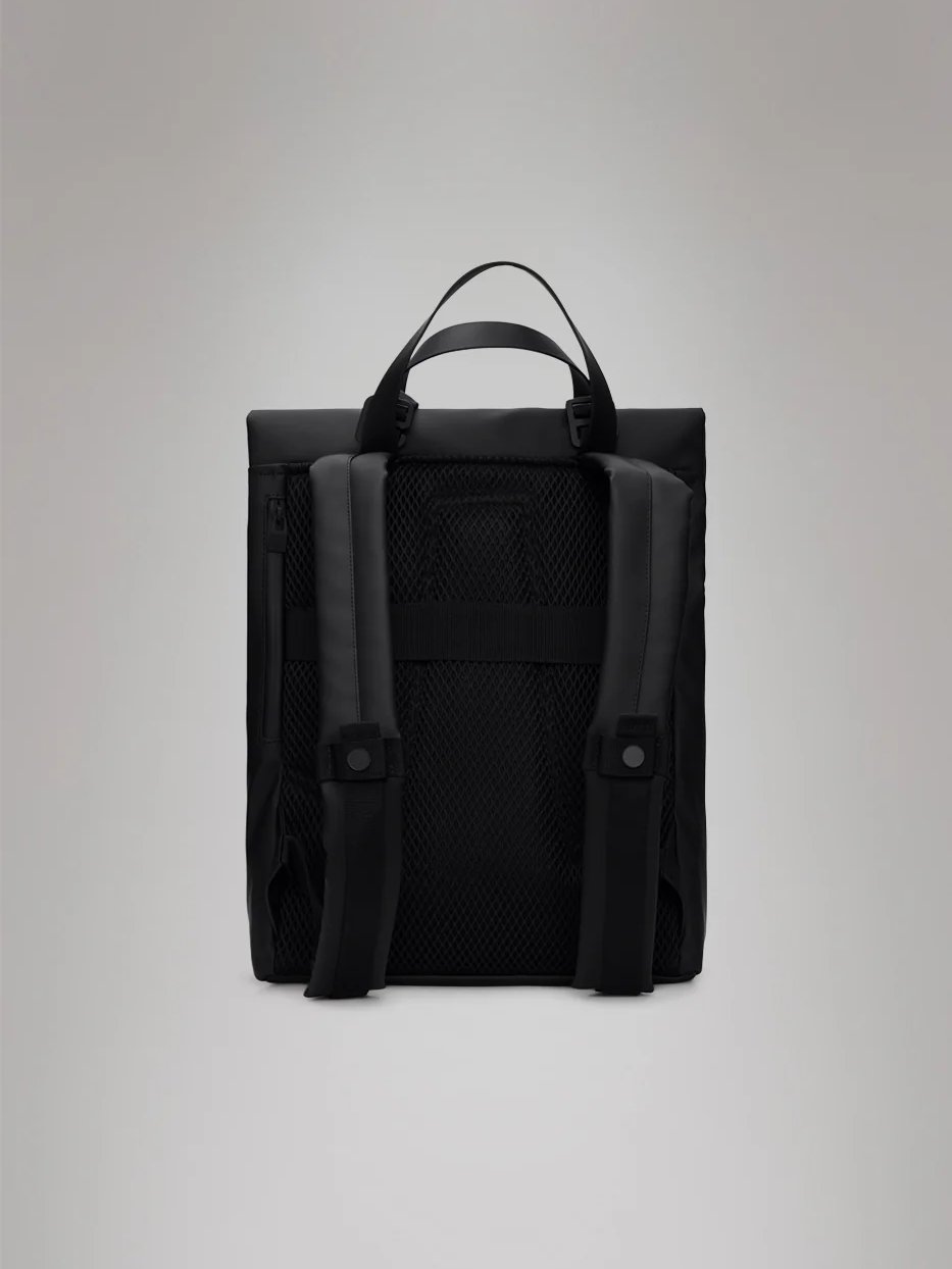 RAINS 2 WAY TOTE BACKPACK BLACK 